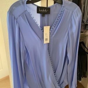 New Nicole Miller silk shirt size medium